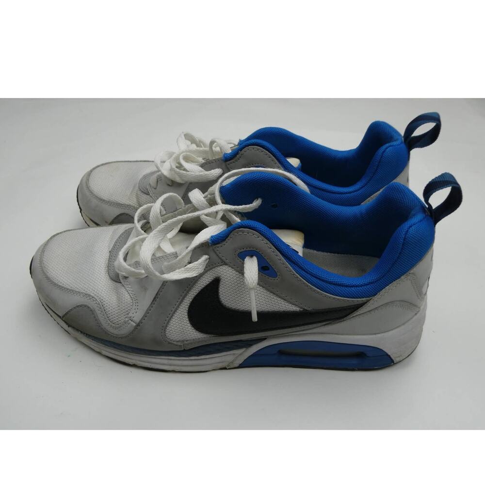 Nike Air Max Trax Shoes, Lunarlon Men's size: 11.5, 620990-102, white/blue